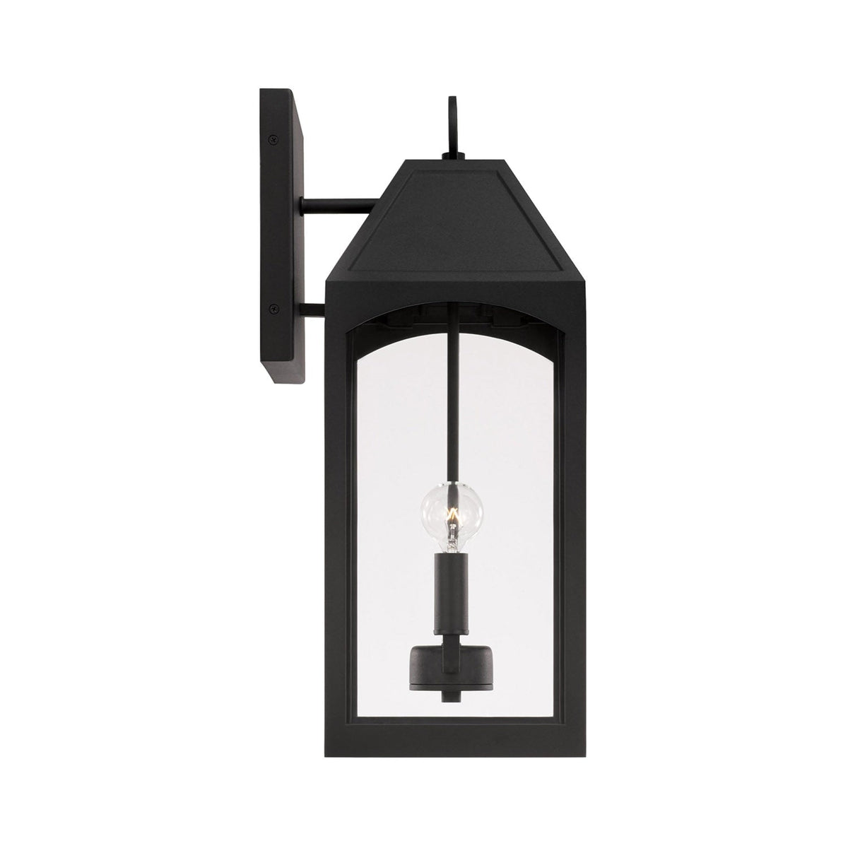 Capital Lighting Burton - Coastal Outdoor Wall Lantern - 20.5 946321BK Coastal Lighting