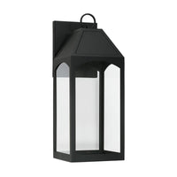 Coastal Lighting Burton - 1 Light Outdoor Wall Lantern 946321BK-GL Coastal Lighting