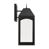 Capital Lighting Burton - Coastal Outdoor Wall Lantern - 20.5 - Dark Sky 946321BK-GL Coastal Lighting