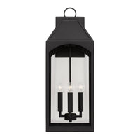 Capital Lighting Burton - Coastal Outdoor Wall Lantern - 26.25 946341BK Coastal Lighting