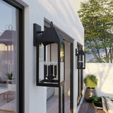 Capital Lighting Burton - Coastal Outdoor Wall Lantern - 26.25 946341BK Coastal Lighting