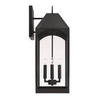 Capital Lighting Burton - Coastal Outdoor Wall Lantern - 26.25 946341BK Coastal Lighting