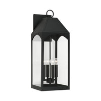 Coastal Lighting Burton - 4 Light Outdoor Wall Lantern 946341BK Coastal Lighting