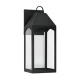 Capital Lighting Burton - Coastal Outdoor Wall Lantern - 26.25 - Dark Sky 946341BK-GL Coastal Lighting