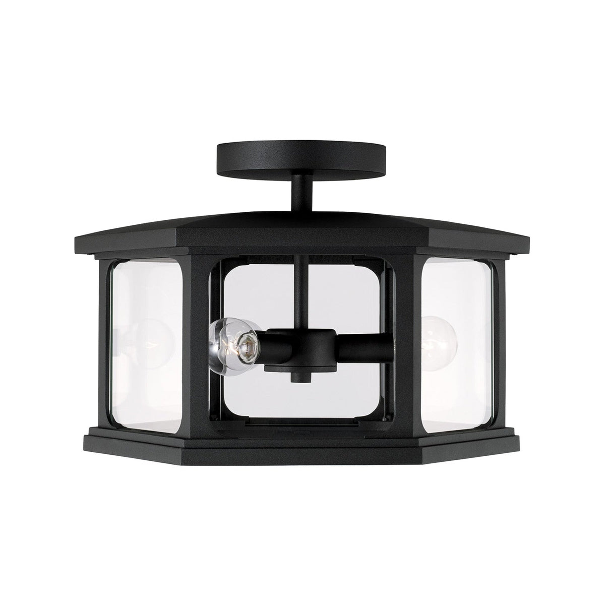 Coastal Lighting Charleston Coastal Outdoor Flush Mount - Black 946632BK Coastal Lighting