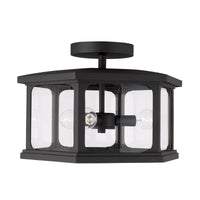 Coastal Lighting Charleston Coastal Outdoor Flush Mount - Black 946632BK Coastal Lighting