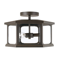 Capital Lighting Charleston Coastal Outdoor Flush Mount - Oiled Bronze 946632OZ Coastal Lighting