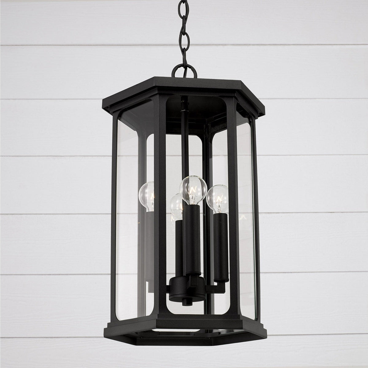 Capital Lighting Charleston Coastal Outdoor Pendant - Black 946642BK Coastal Lighting