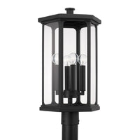 Capital Lighting Charleston Coastal Outdoor Post Lantern - Black 946643BK Coastal Lighting