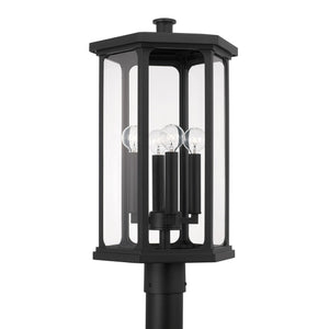Capital Lighting Charleston Coastal Outdoor Post Lantern - Black 946643BK Coastal Lighting