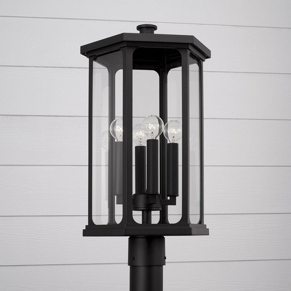 Capital Lighting Charleston Coastal Outdoor Post Lantern - Black 946643BK Coastal Lighting