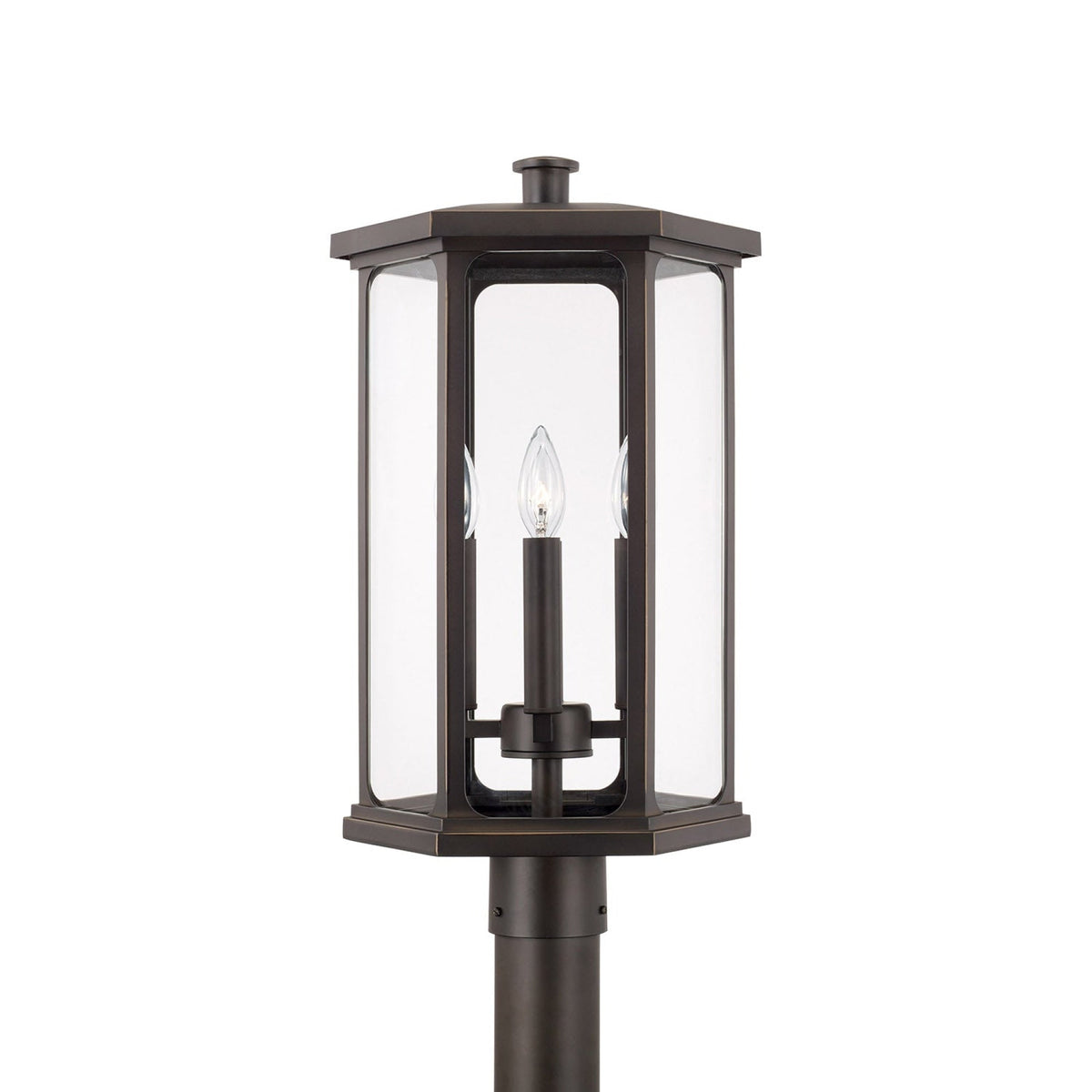 Capital Lighting Charleston Coastal Outdoor Post Lantern - Oiled Bronze 946643OZ Coastal Lighting