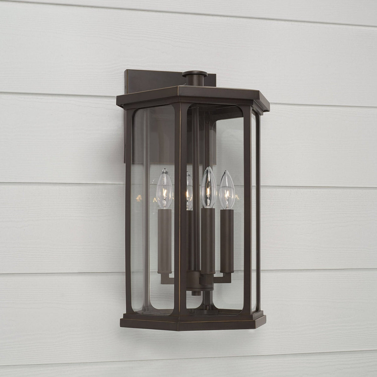 Capital Lighting Charleston Coastal Outdoor Wall Lantern - Large 20 - Oiled Bronze 946641OZ Coastal Lighting