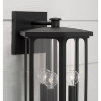 Capital Lighting Charleston Coastal Outdoor Wall Lantern - Medium 16 - Black 946631BK Coastal Lighting