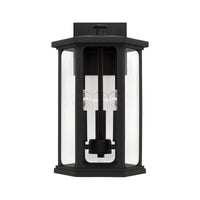 Capital Lighting Charleston Coastal Outdoor Wall Lantern - Medium 16 - Black 946631BK Coastal Lighting