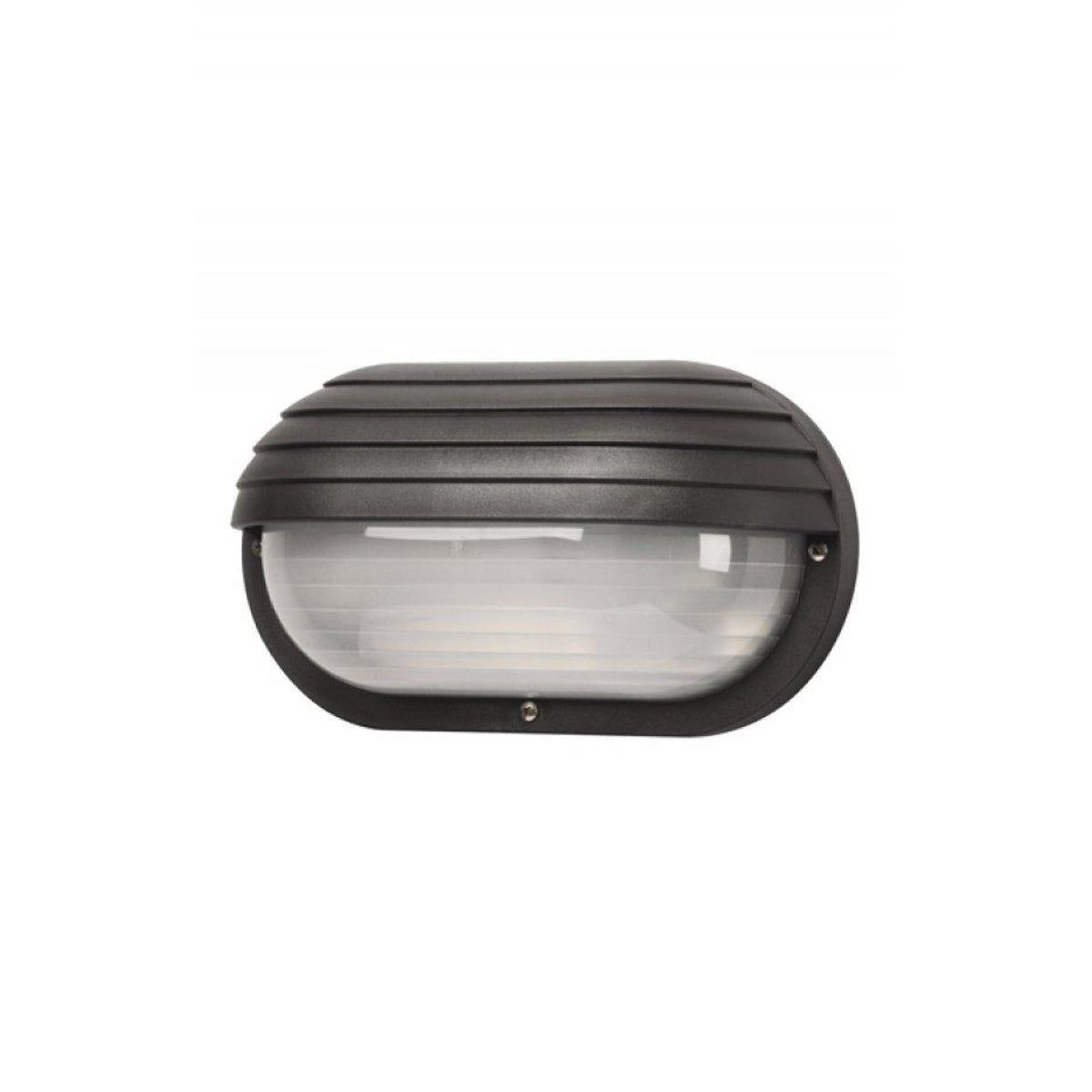 Wave Classic Nautical Non-Corrosive Oval Hooded Wall Mount - Black 5239S77WFBK Coastal Lighting