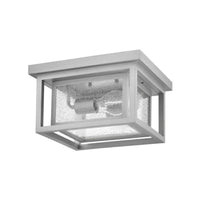 Hinkley Clearwater Coastal Outdoor Flush Mount - Satin Nickel 741003SI Coastal Lighting