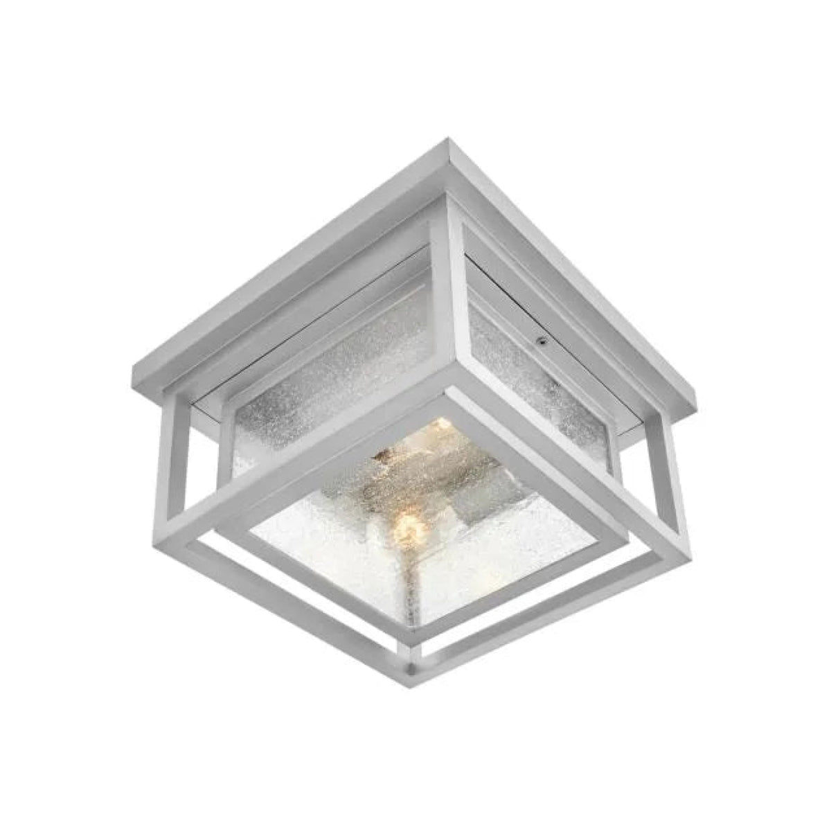 Hinkley Clearwater Coastal Outdoor Flush Mount - Satin Nickel 741003SI Coastal Lighting