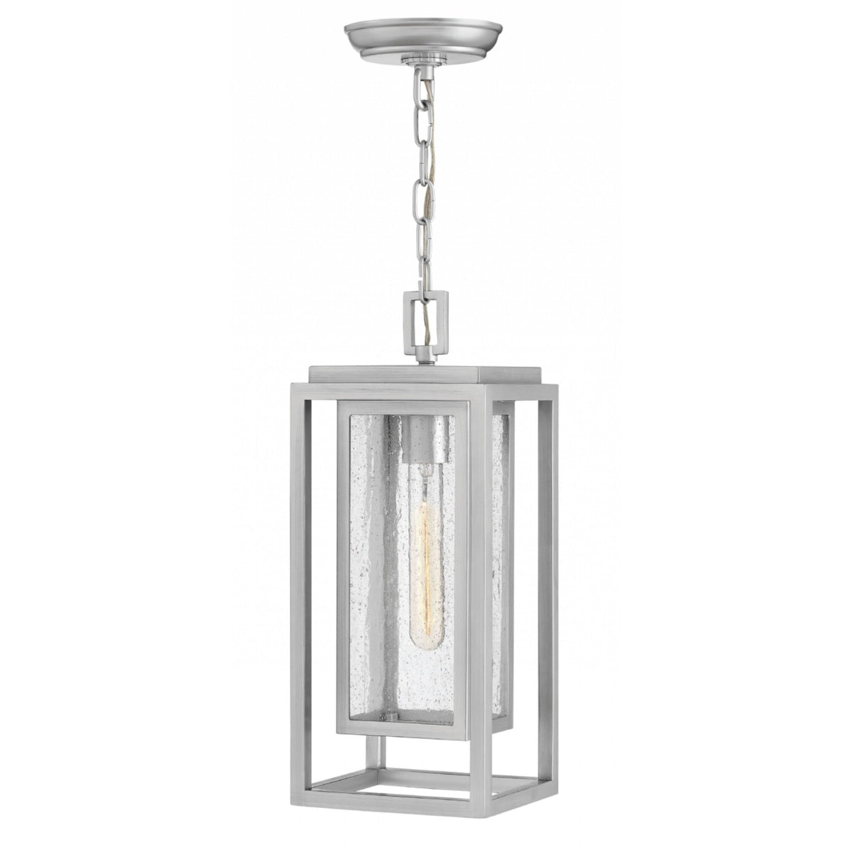 Hinkley Republic Coastal Elements Outdoor Pendant 1002-SI Satin Nickel Coastal Lighting