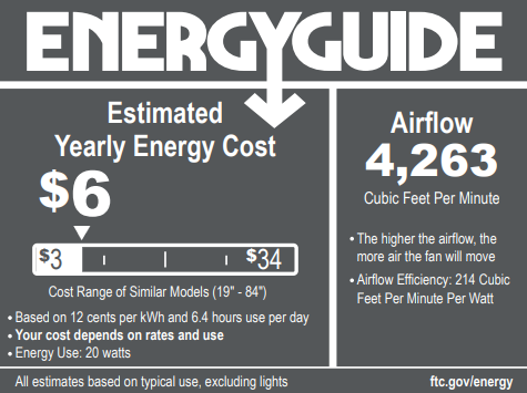 Collins Marine Grade Coastal Smart Ceiling Fan - 52" Black