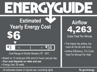 Collins Marine Grade Coastal Smart Ceiling Fan - 52" Black