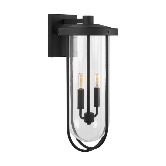 Capital Lighting Corbin Two Light Wall Mount 934221BK Coastal Lighting