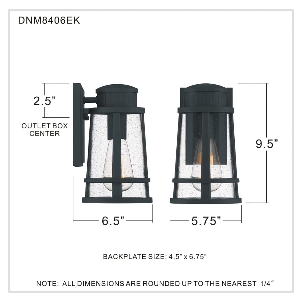 Dunham Coastal Outdoor Wall Lantern - Small 9.5"