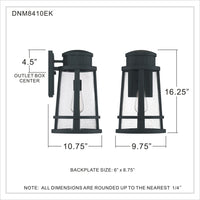 Dunham Coastal Outdoor Wall Lantern - Large 16.25"H