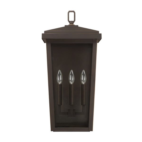 Capital Lighting Three Light Outdoor Wall Lantern 926232OZ Coastal Lighting