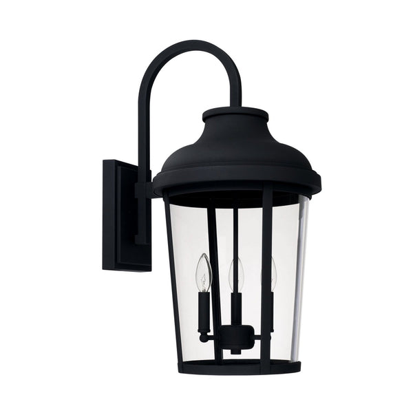 Capital Lighting Three Light Outdoor Wall Lantern 927032BK Coastal Lighting