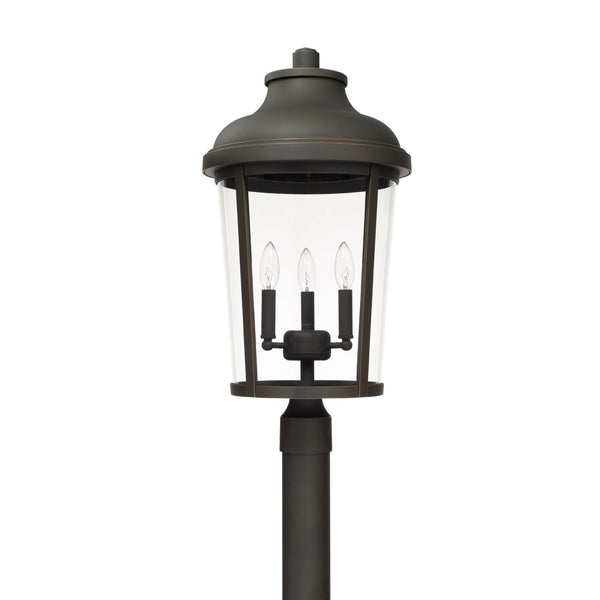 Capital Lighting Three Light Outdoor Post Lantern 927034OZ Coastal Lighting
