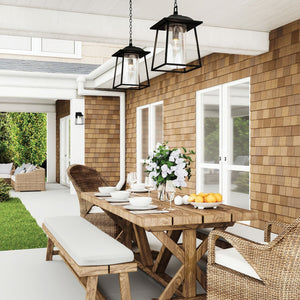 Capital Lighting Durham - Coastal Outdoor Hanging Lantern - Black 943614BK Coastal Lighting