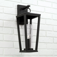 Capital Lighting Elliott - 7.25 Coastal Outdoor Wall Lantern 948112BK Coastal Lighting