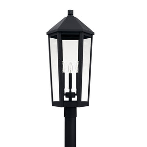 Capital Lighting Three Light Outdoor Post Lantern 926934BK Coastal Lighting