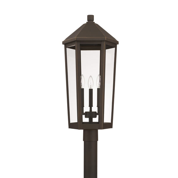 Capital Lighting Three Light Outdoor Post Lantern 926934OZ Coastal Lighting