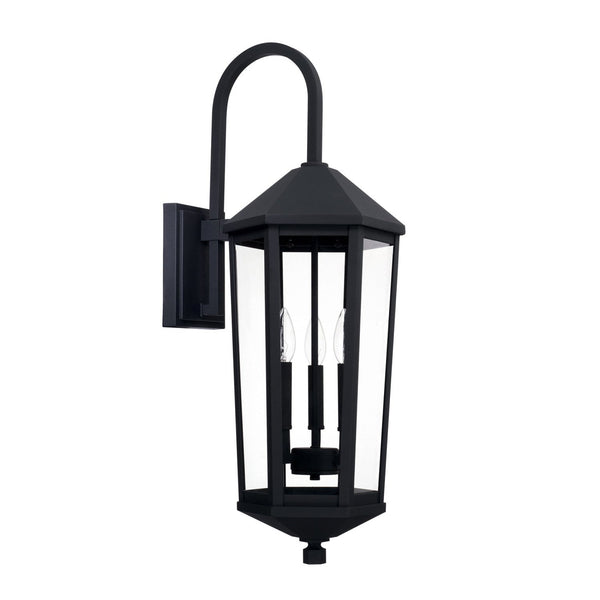 Capital Lighting Three Light Outdoor Wall Lantern 926931BK Coastal Lighting