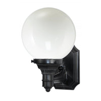 Wave Everstone Non-Corrosive Globe Wall Mount - Companion Size S27SL-BK Blackstone / Opal Coastal Lighting