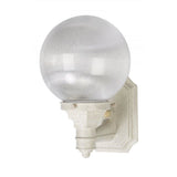 Wave Everstone Non-Corrosive Globe Wall Mount - Companion Size S27SC-SN Sandstone / Clear Prismatic Coastal Lighting