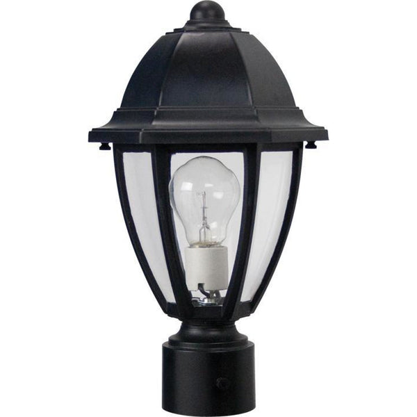 Wave Everstone Non-Corrosive Post Lantern - Companion Size S21T-C-BK Blackstone Coastal Lighting