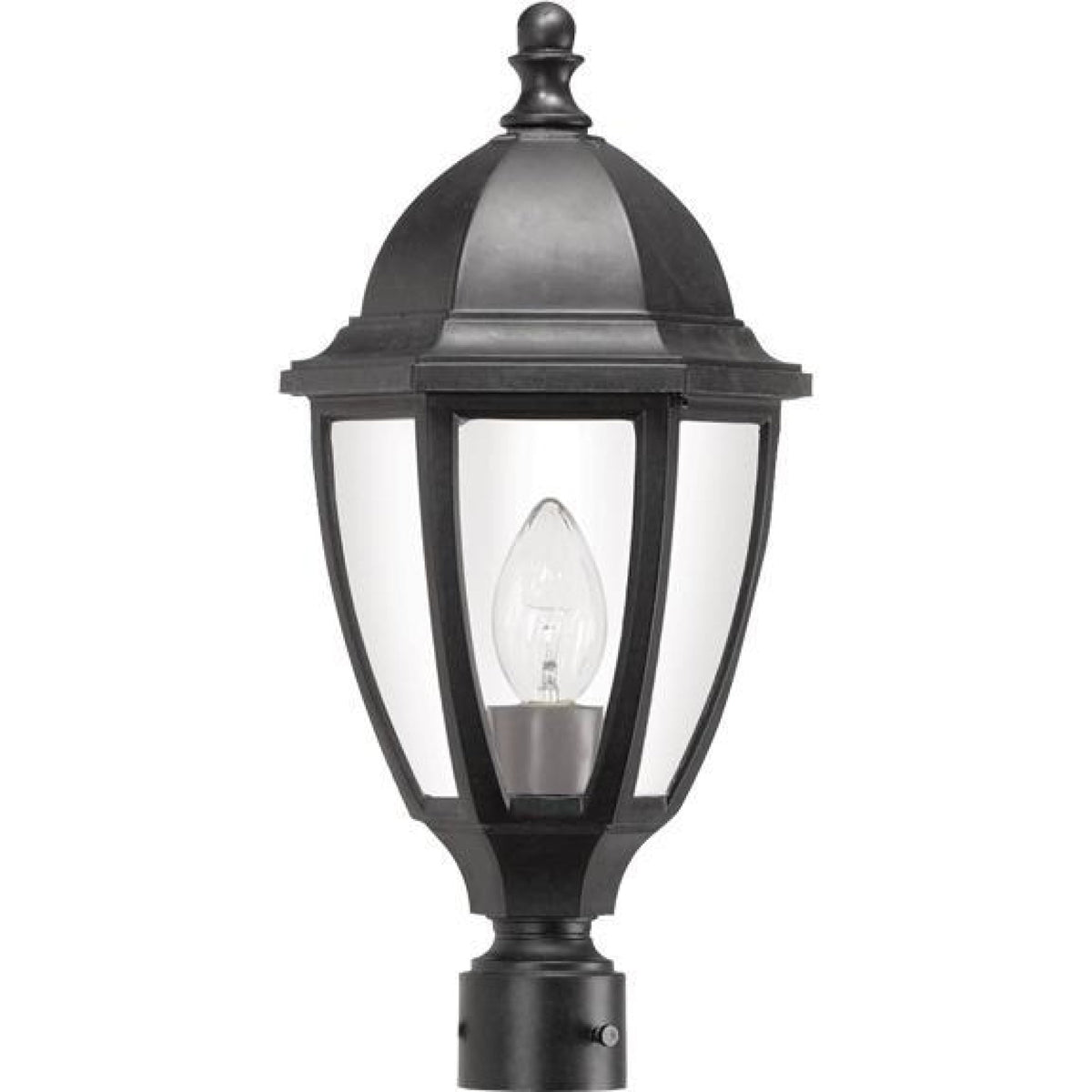 Wave Everstone Non-Corrosive Post Lantern - Full Size S11T-C-BK Blackstone Coastal Lighting