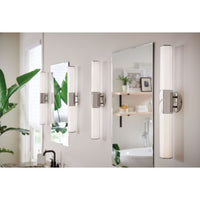 Facet LED Vanity - Medium - Polished Nickel