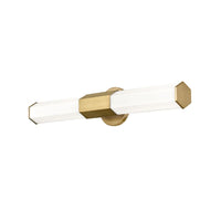 Facet LED Vanity - Medium - Brass