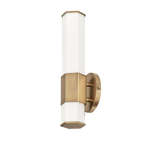 Facet LED Sconce - Brass