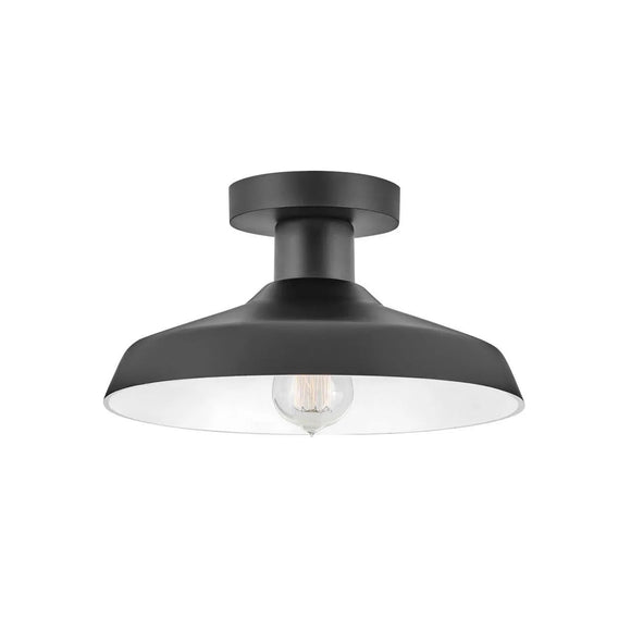 Hinkley Forge Coastal Elements Flush Mount 12072BK Black Coastal Lighting
