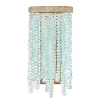 Dune Blue Sea Glass Sconce
