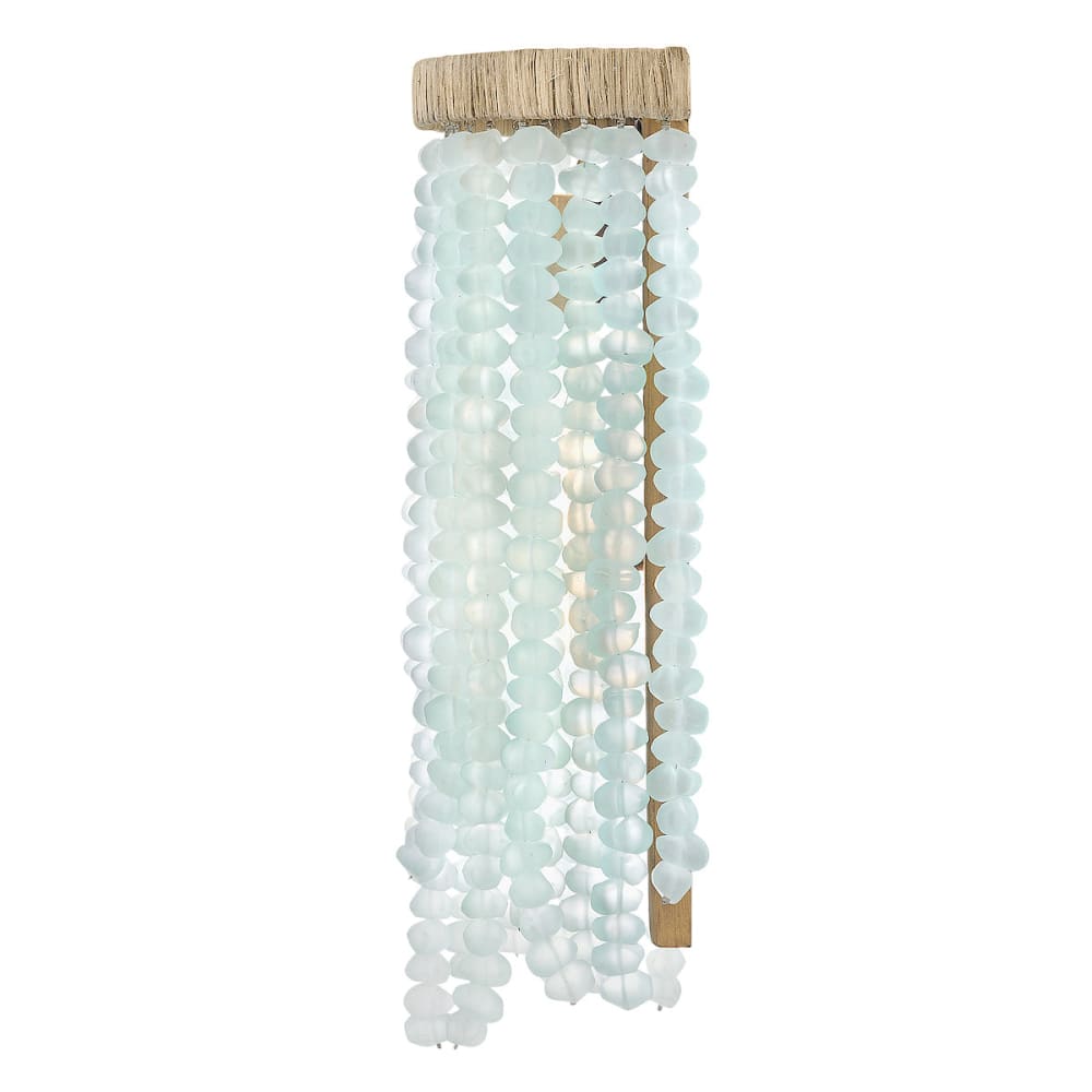 Dune Blue Sea Glass Sconce