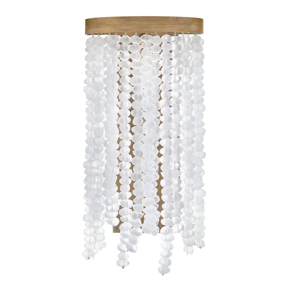 Dune White Sea Glass Sconce