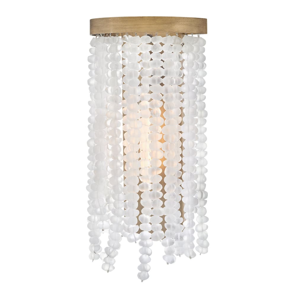 Dune White Sea Glass Sconce