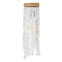Dune White Sea Glass Sconce