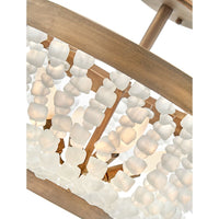 Dune White Sea Glass Semi-Flush Mount